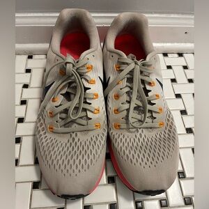 Nike Gray and Orange Running Shoes